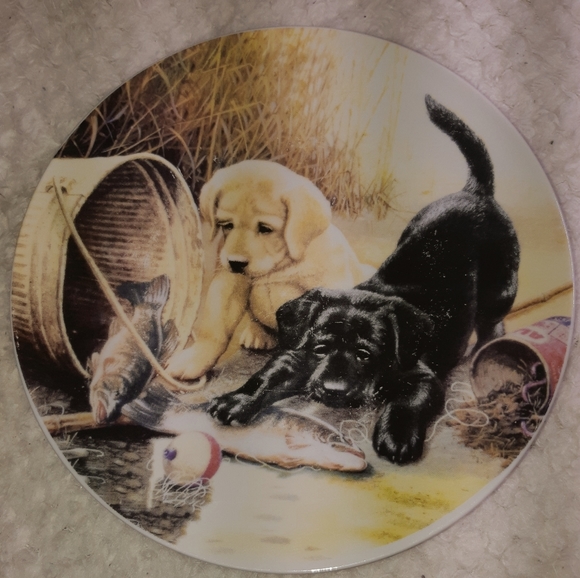 1990's| Gryphonware cute puppies| 9/10 - Picture 1 of 4